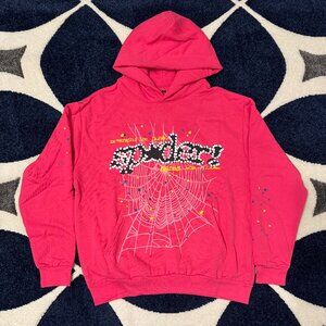 Sp5der P*NK V2 Hoodie Pink Young Thug Size Large